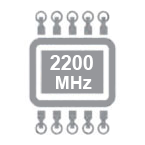 ��������� � �������� �������� 2200 MHz