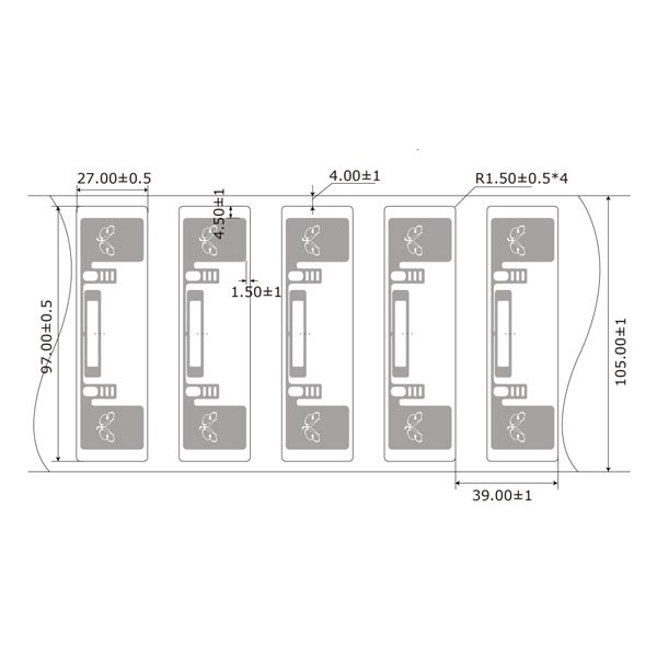 RFID-�������� BT 0557 UCODE9 0557-U9-9727PL