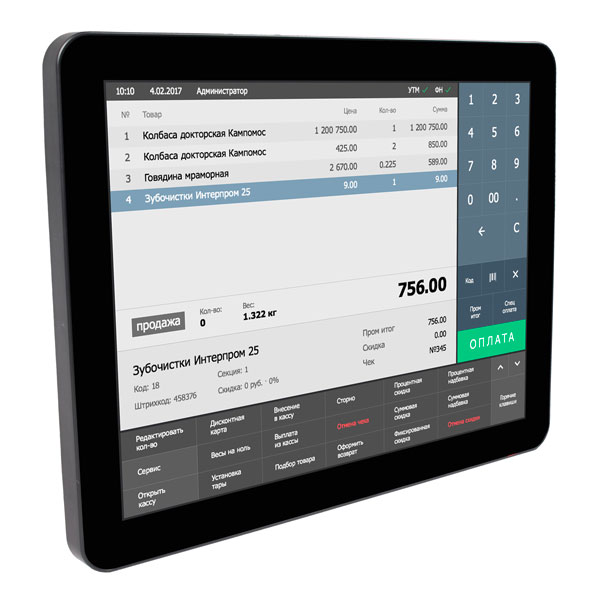 ��������� ������� ���������� 15" ��� POSCenter POS101