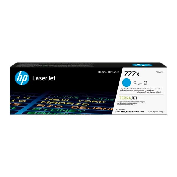 �����-�������� HP 222X Cyan