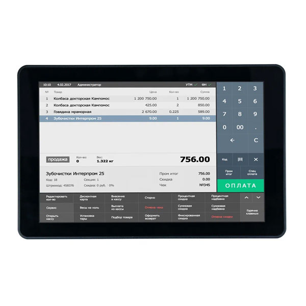 ������� ���������� 10.1" ��� POScenter Platinum